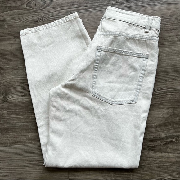 ZARA White Tailored Balloon Barrel Jeans - Picture 2 of 16